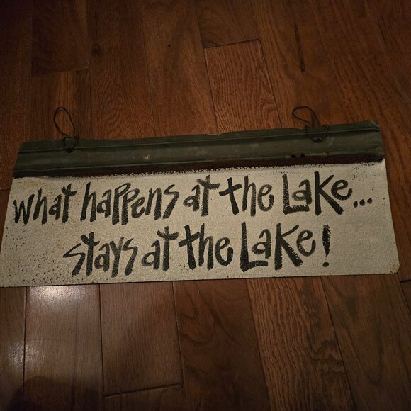 LAKE SIGN METAL - Picture 1 of 3